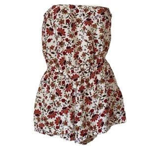 3/$20 Forever 21 Floral Sleeveless Romper